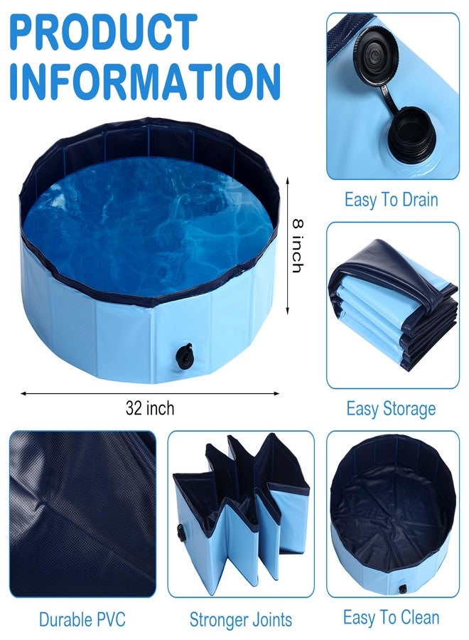 Mindsoft Whelping Pen for Dogs Portable Whelping Box Pool for Small Dogs Puppies with Reusable Pee Pad Washable(Blue,32 x 8 Inch) - Image 3